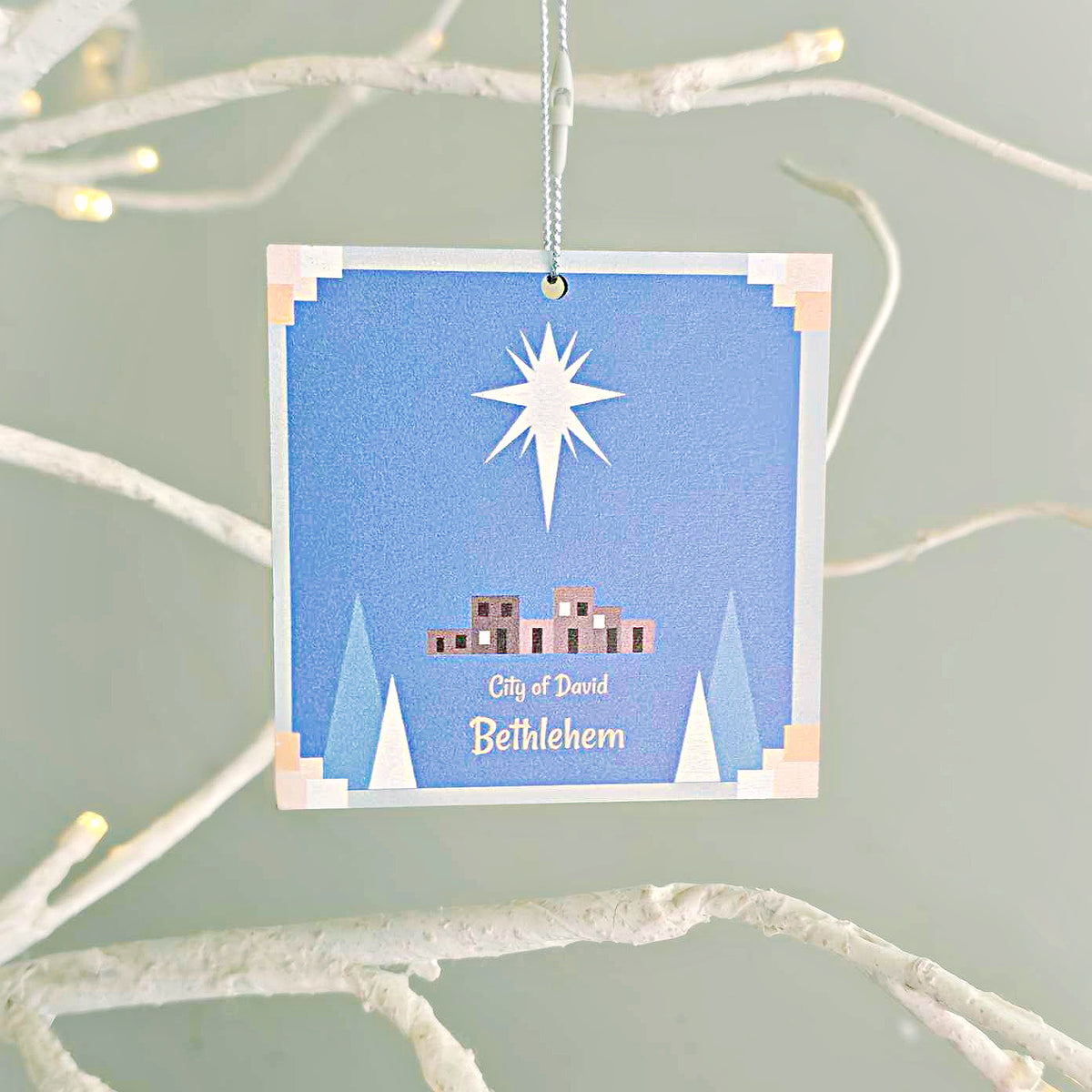 Nativity Manger Double-sided Christmas Ornaments