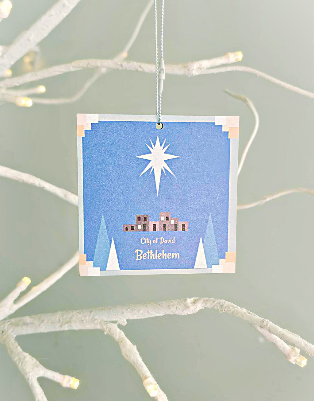 Nativity Manger Double-sided Christmas Ornaments