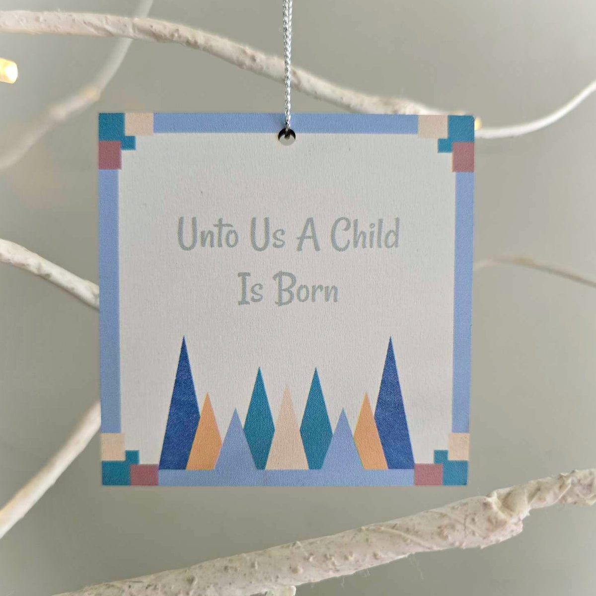 Nativity Manger Double-sided Christmas Ornaments