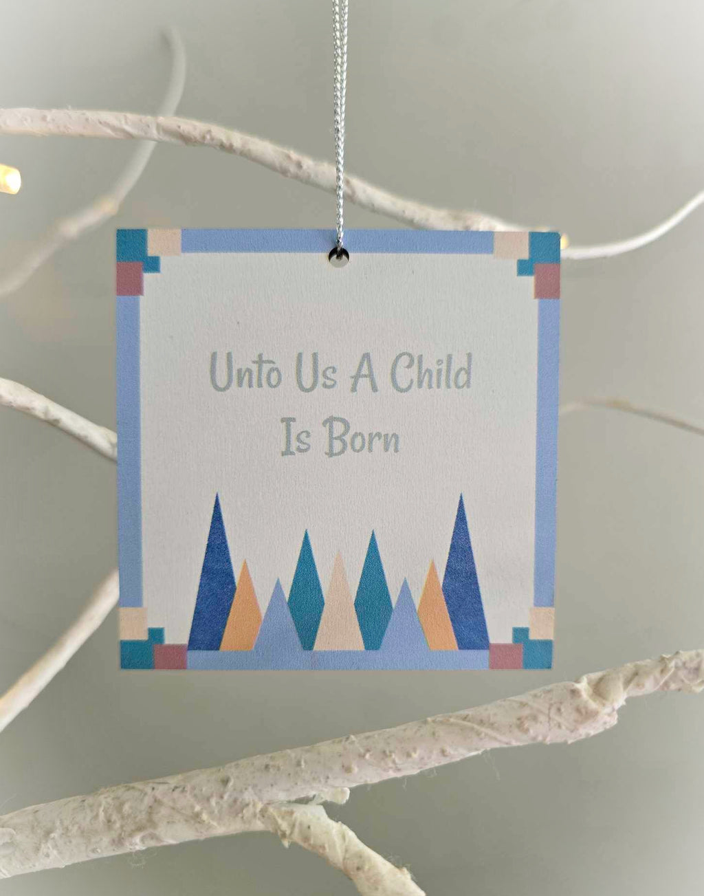 Nativity Manger Double-sided Christmas Ornaments