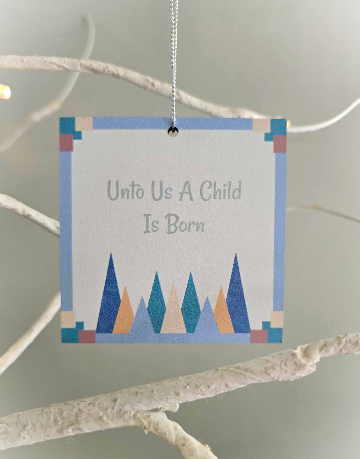 Nativity Manger Double-sided Christmas Ornaments