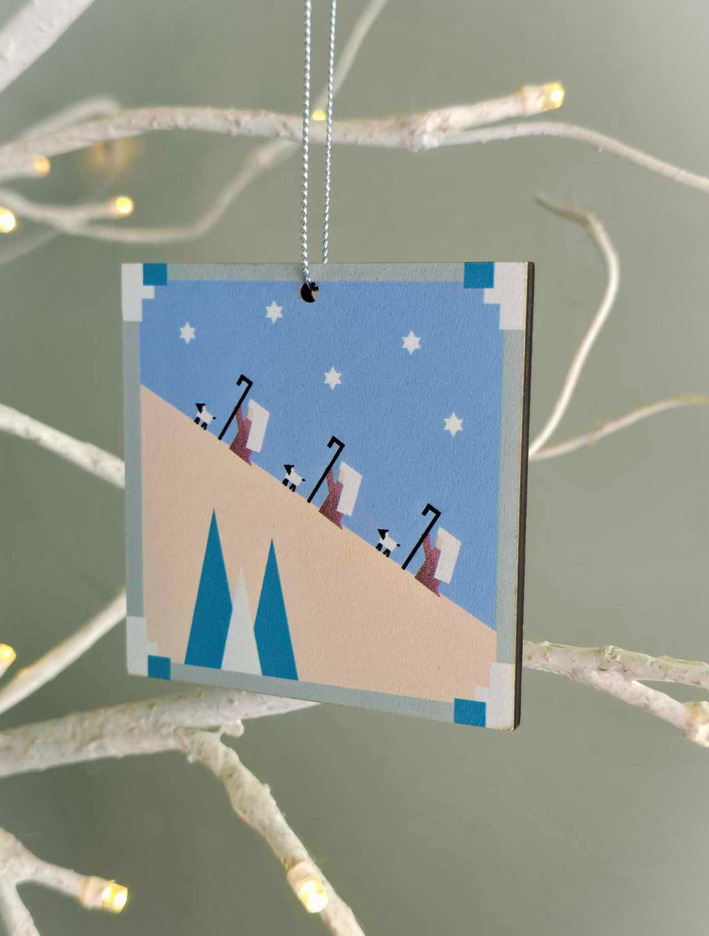 Nativity Manger Double-sided Christmas Ornaments