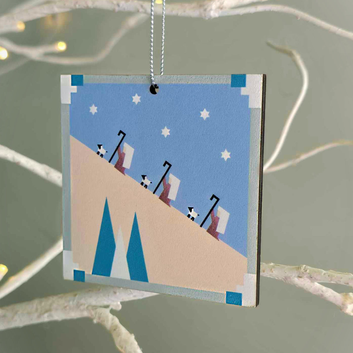 Nativity Manger Double-sided Christmas Ornaments