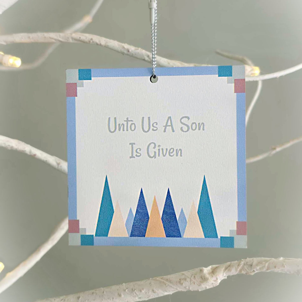 Nativity Manger Double-sided Christmas Ornaments