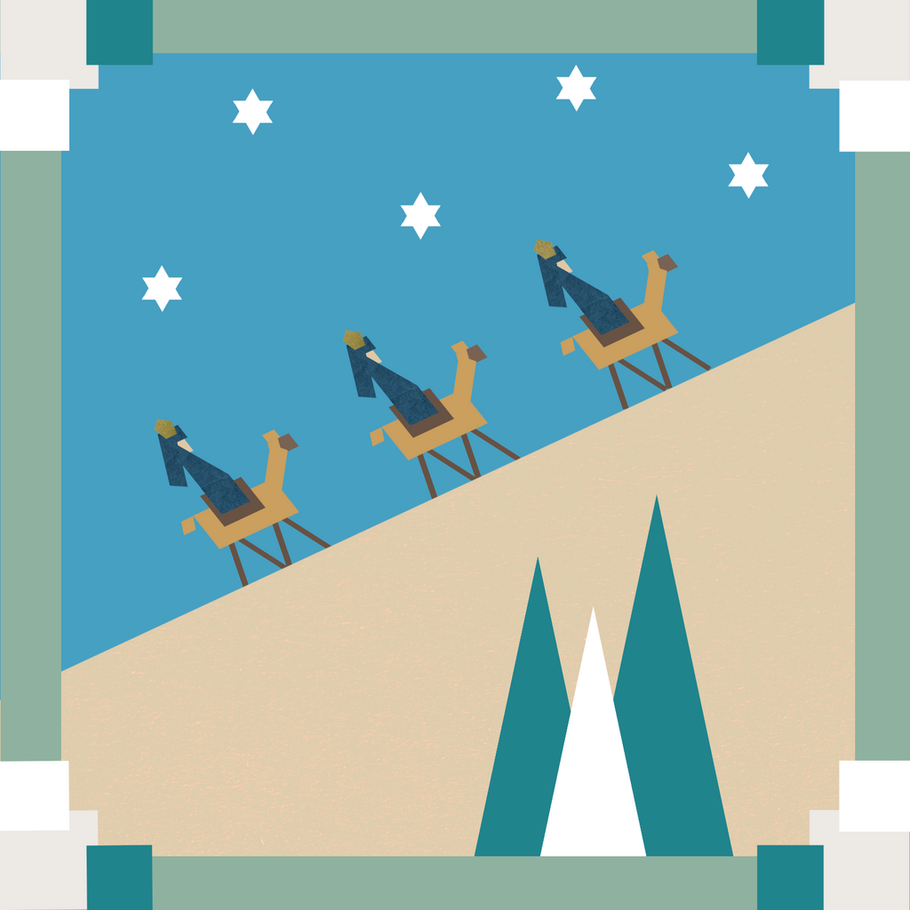 Nativity Manger Double-sided Christmas Ornaments