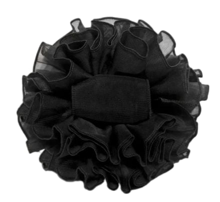 Black Chiffon Butterfly Hair Clip