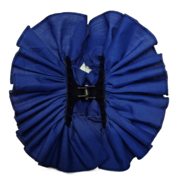 Blue Cotton Butterfly Hair Clip