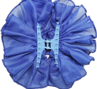 Blue Chiffon Butterfly Hair Clip