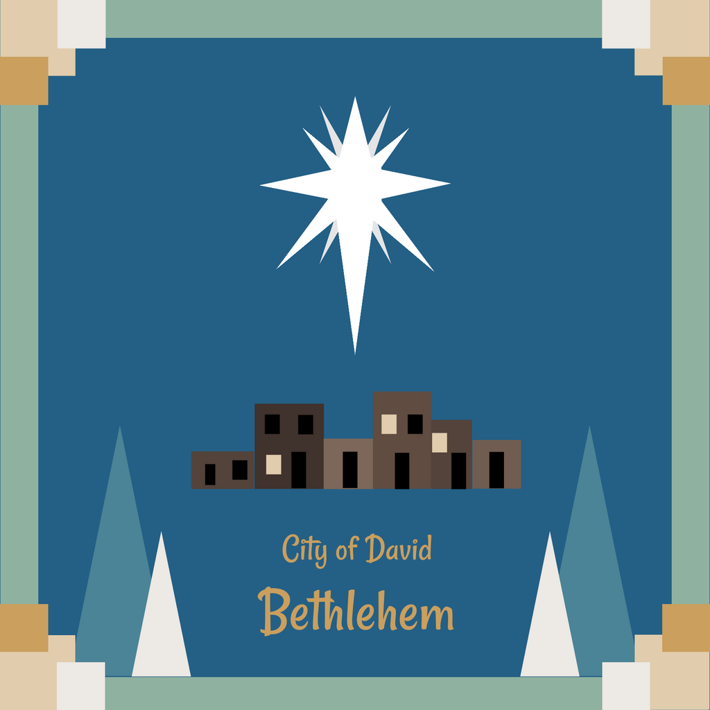 Nativity Manger Double-sided Christmas Ornaments