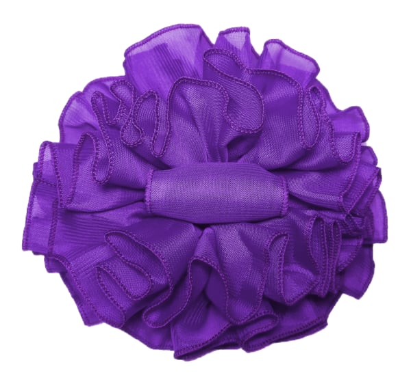 Dark Purple Chiffon Butterfly Hair Clip