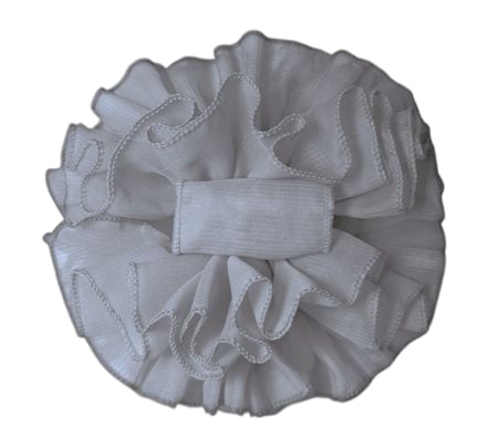 Gray Chiffon Butterfly Hair Clip