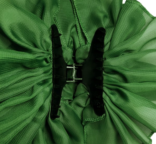 Green Chiffon Butterfly Hair Clip