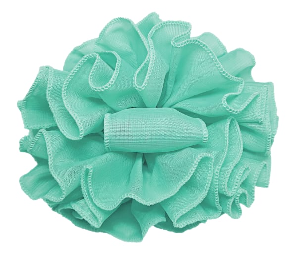 Aqua Chiffon Butterfly Hair Clip