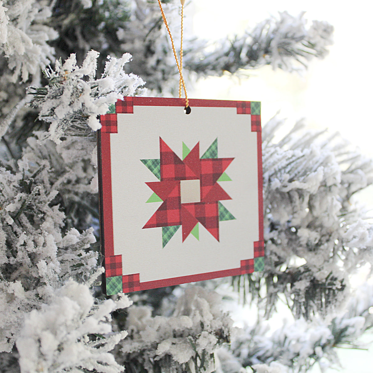 Christmas Quilt-Block Christmas Ornaments