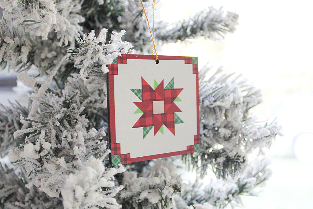 Christmas Quilt-Block Christmas Ornaments