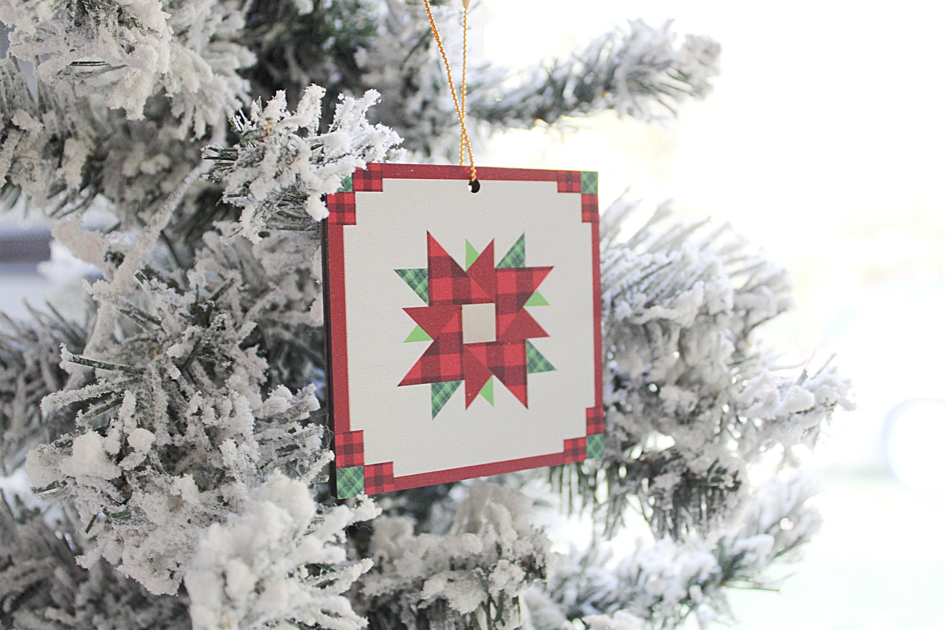 Christmas Quilt-Block Christmas Ornaments