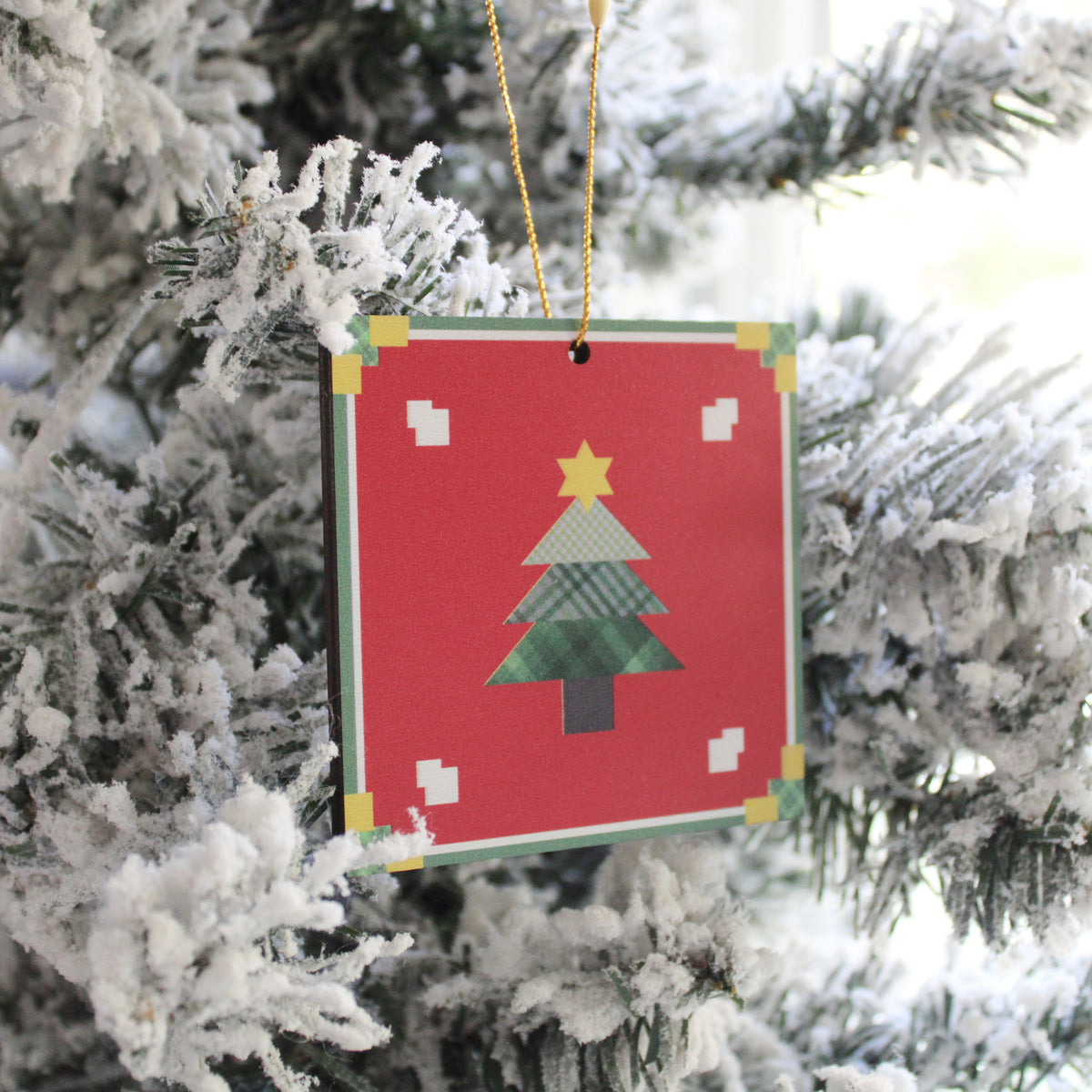 Christmas Quilt-Block Christmas Ornaments