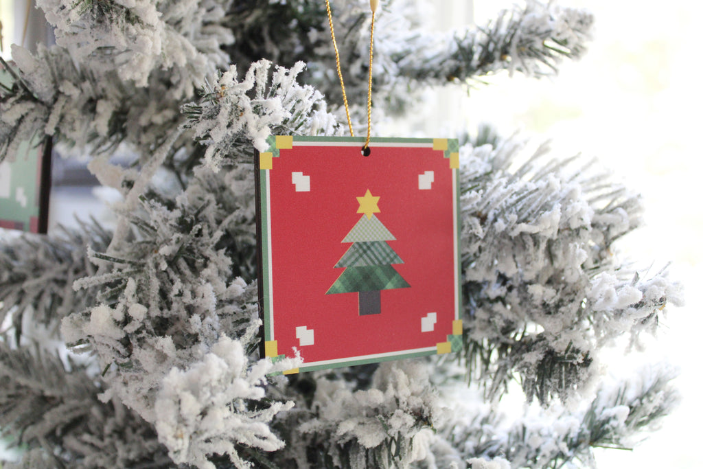 Christmas Quilt-Block Christmas Ornaments