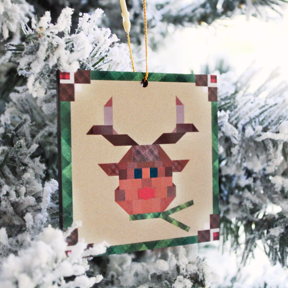 Christmas Quilt-Block Christmas Ornaments