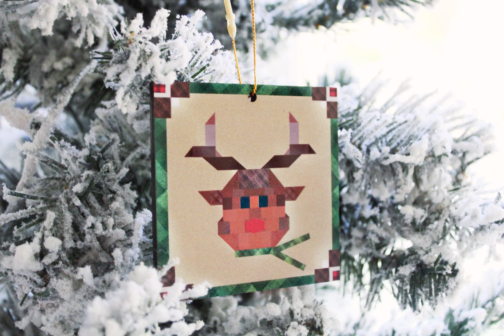 Christmas Quilt-Block Christmas Ornaments