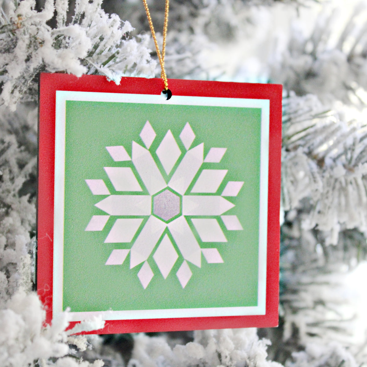 Christmas Quilt-Block Christmas Ornaments