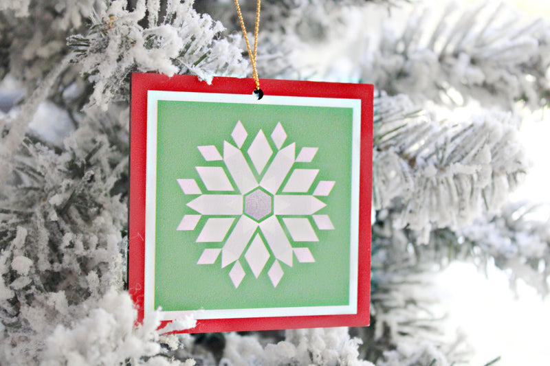 Christmas Quilt-Block Christmas Ornaments