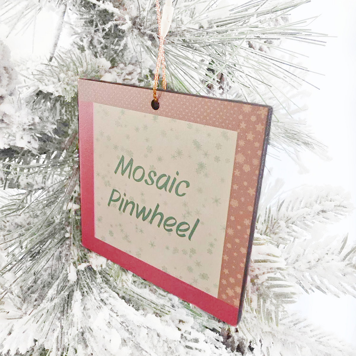 Traditional Quilt Pattern Christmas Ornaments