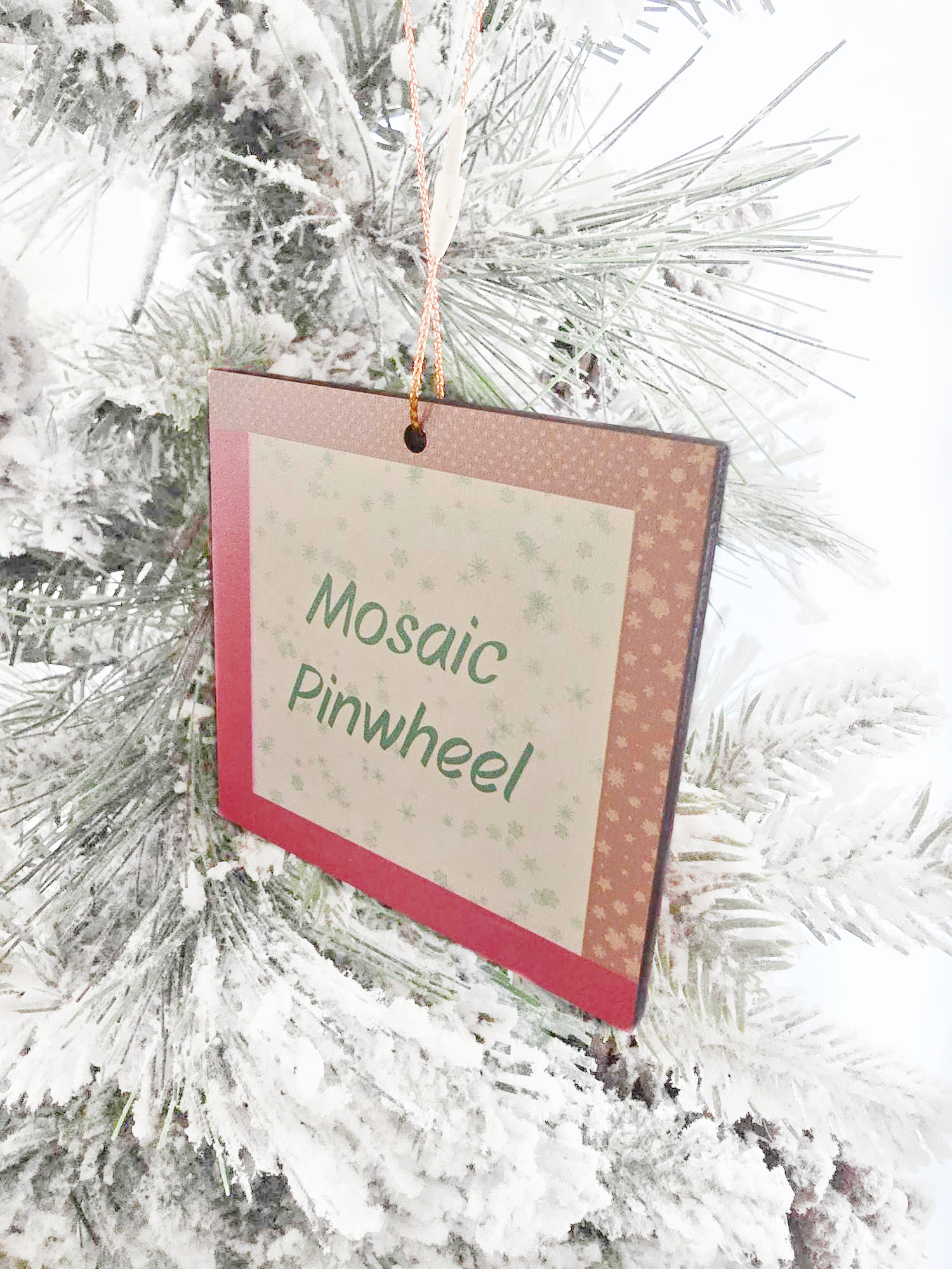 Traditional Quilt Pattern Christmas Ornaments