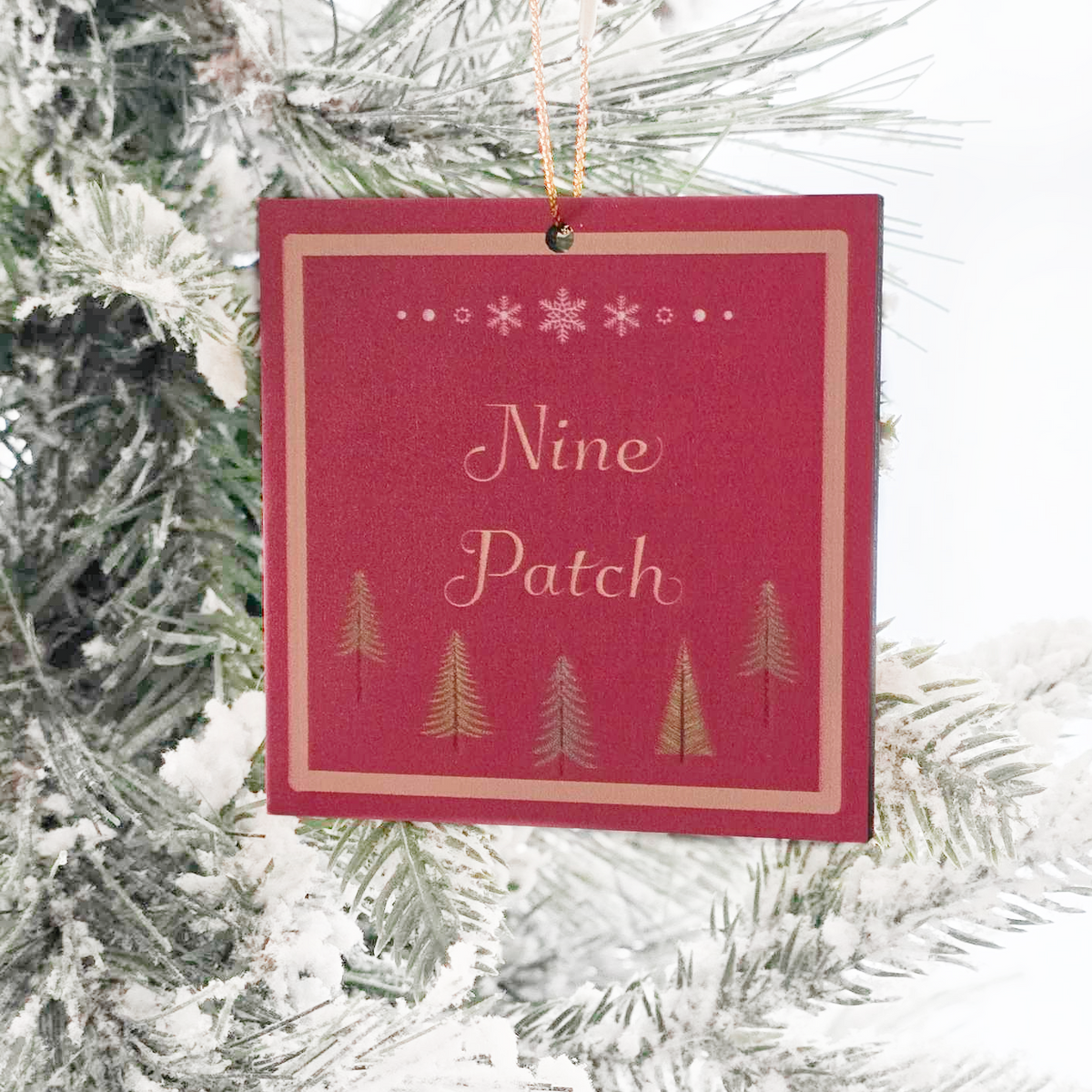 Traditional Quilt Pattern Christmas Ornaments