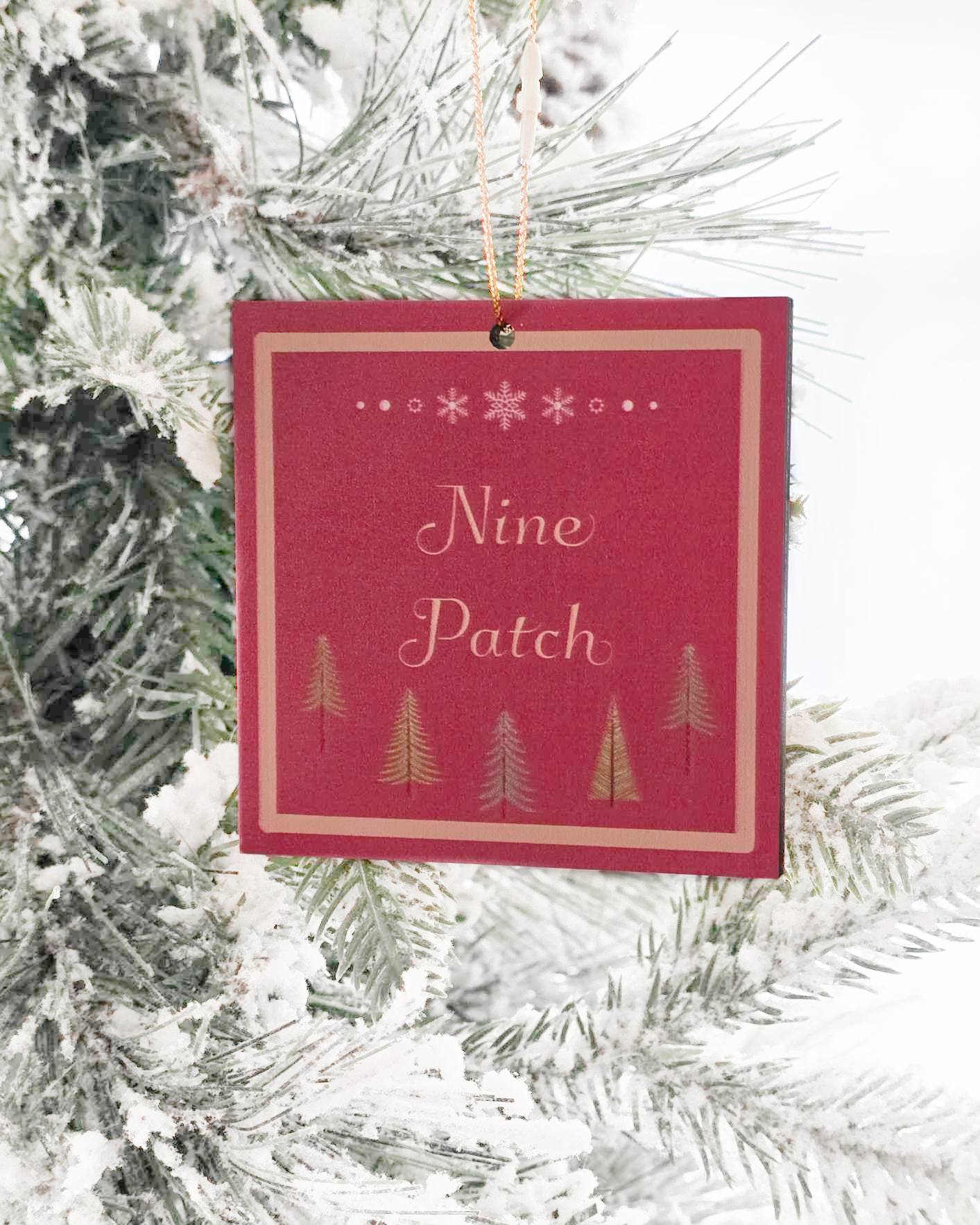 Traditional Quilt Pattern Christmas Ornaments