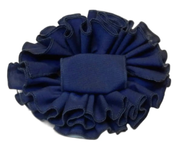 Navy Cotton Butterfly Hair Clip