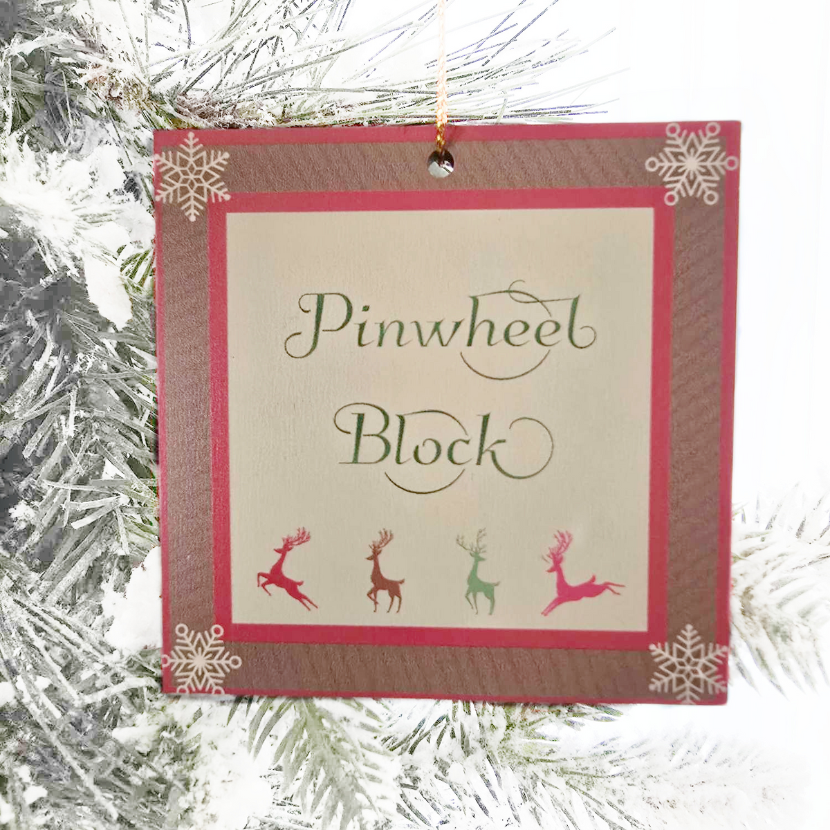 Traditional Quilt Pattern Christmas Ornaments