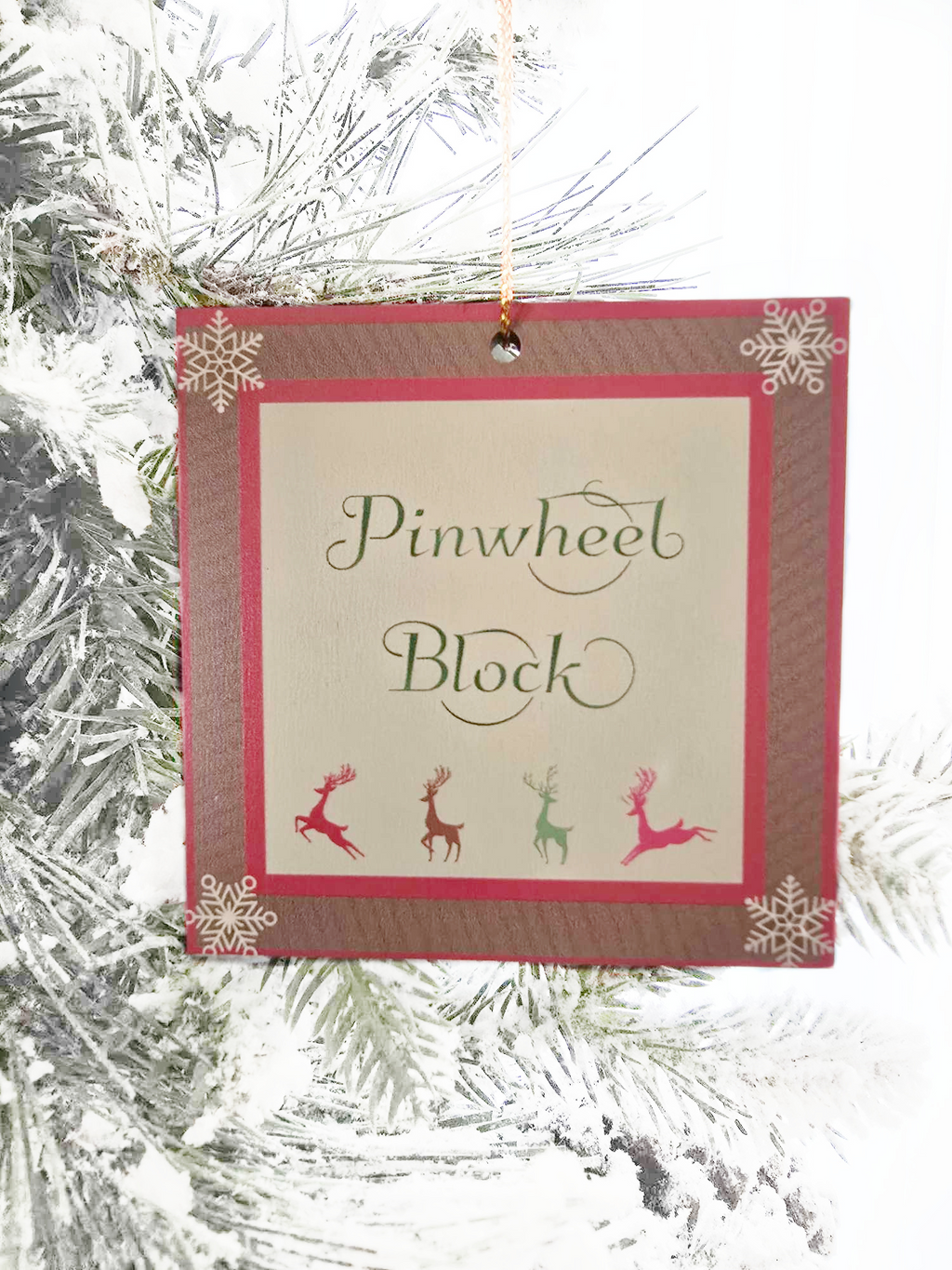 Traditional Quilt Pattern Christmas Ornaments