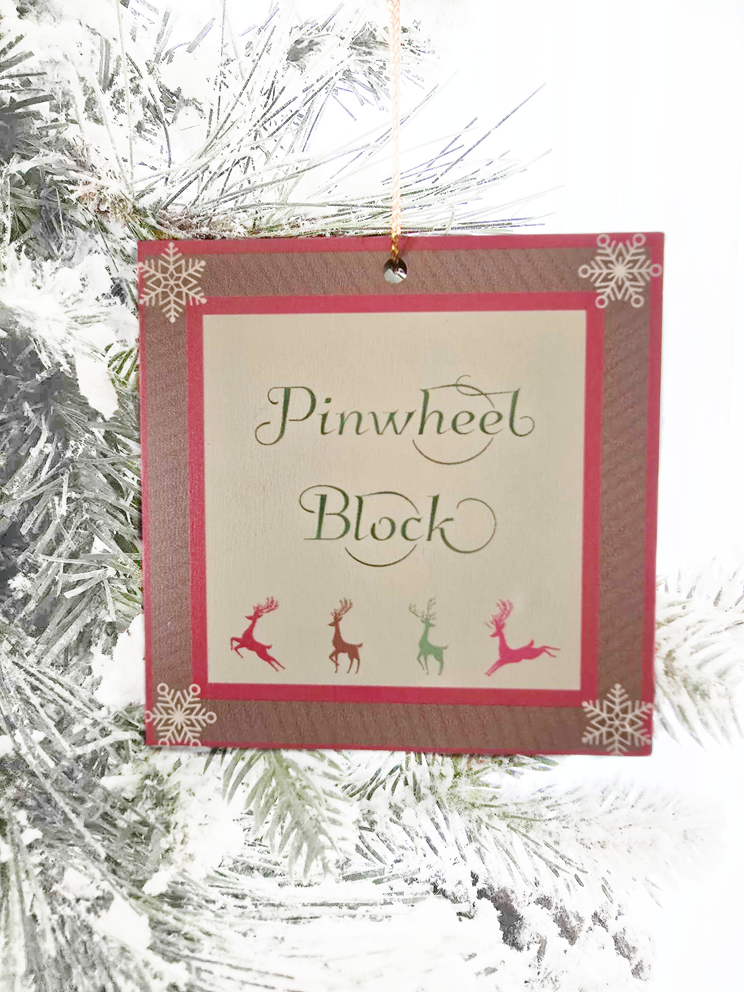 Traditional Quilt Pattern Christmas Ornaments