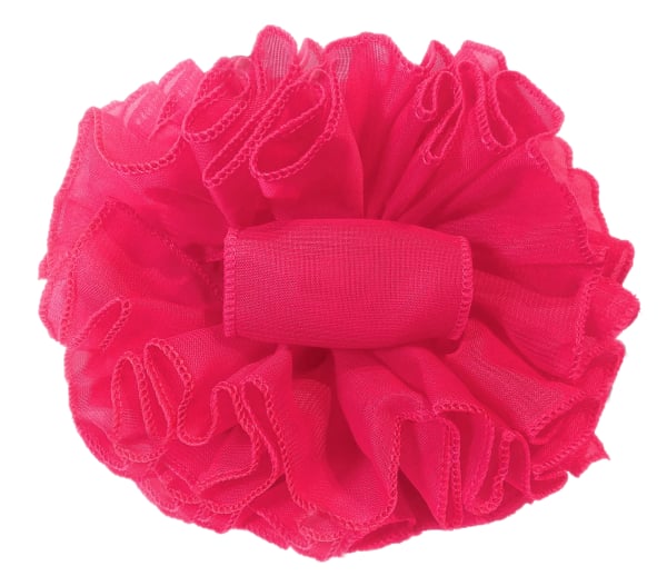 Hot Pink Chiffon Butterfly Hair Clip