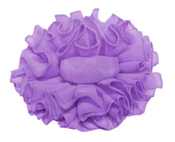 Lilac Purple Chiffon Butterfly Hair Clip