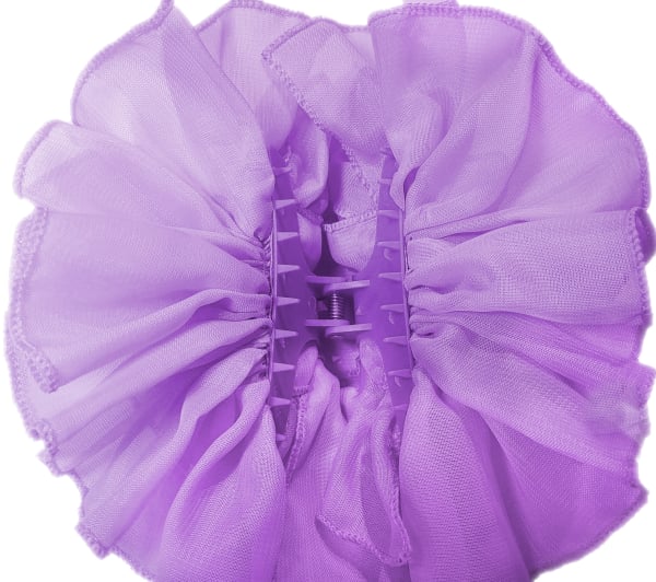 Lilac Purple Chiffon Butterfly Hair Clip