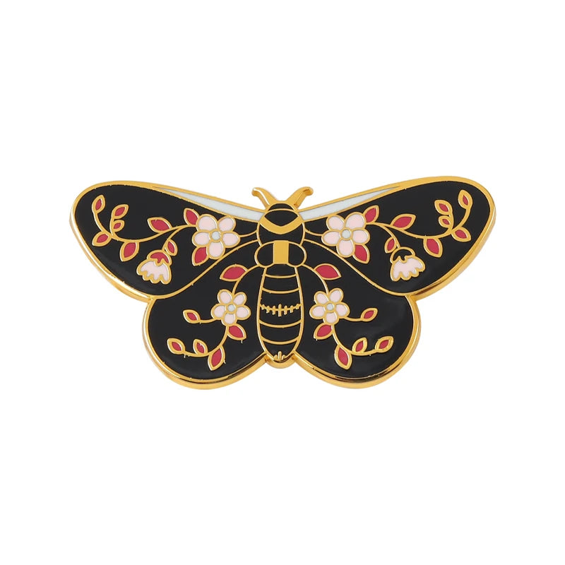 Moth Enamel Pins