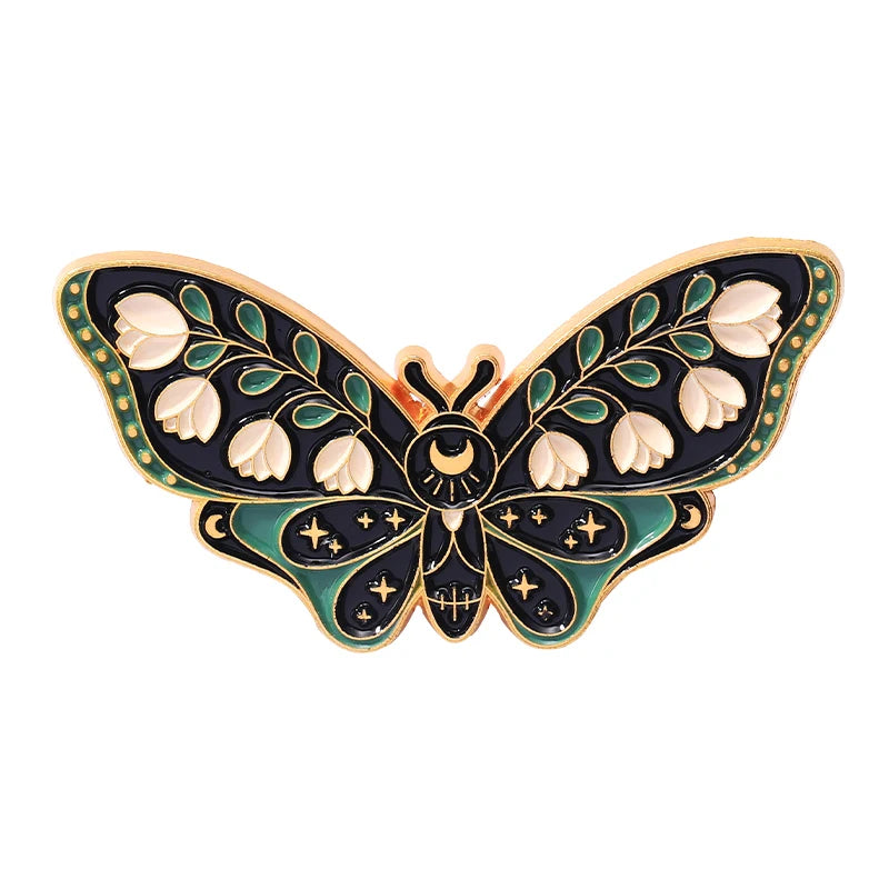 Moth Enamel Pins