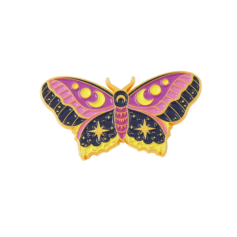 Moth Enamel Pins
