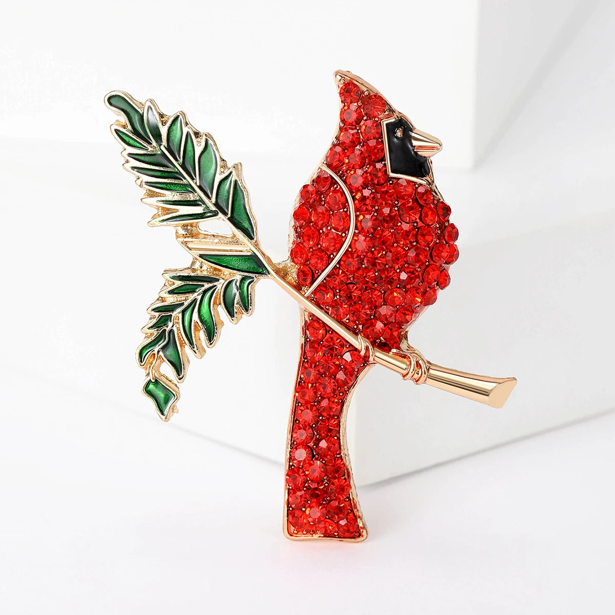 Cardinal Enamel brooch Pin