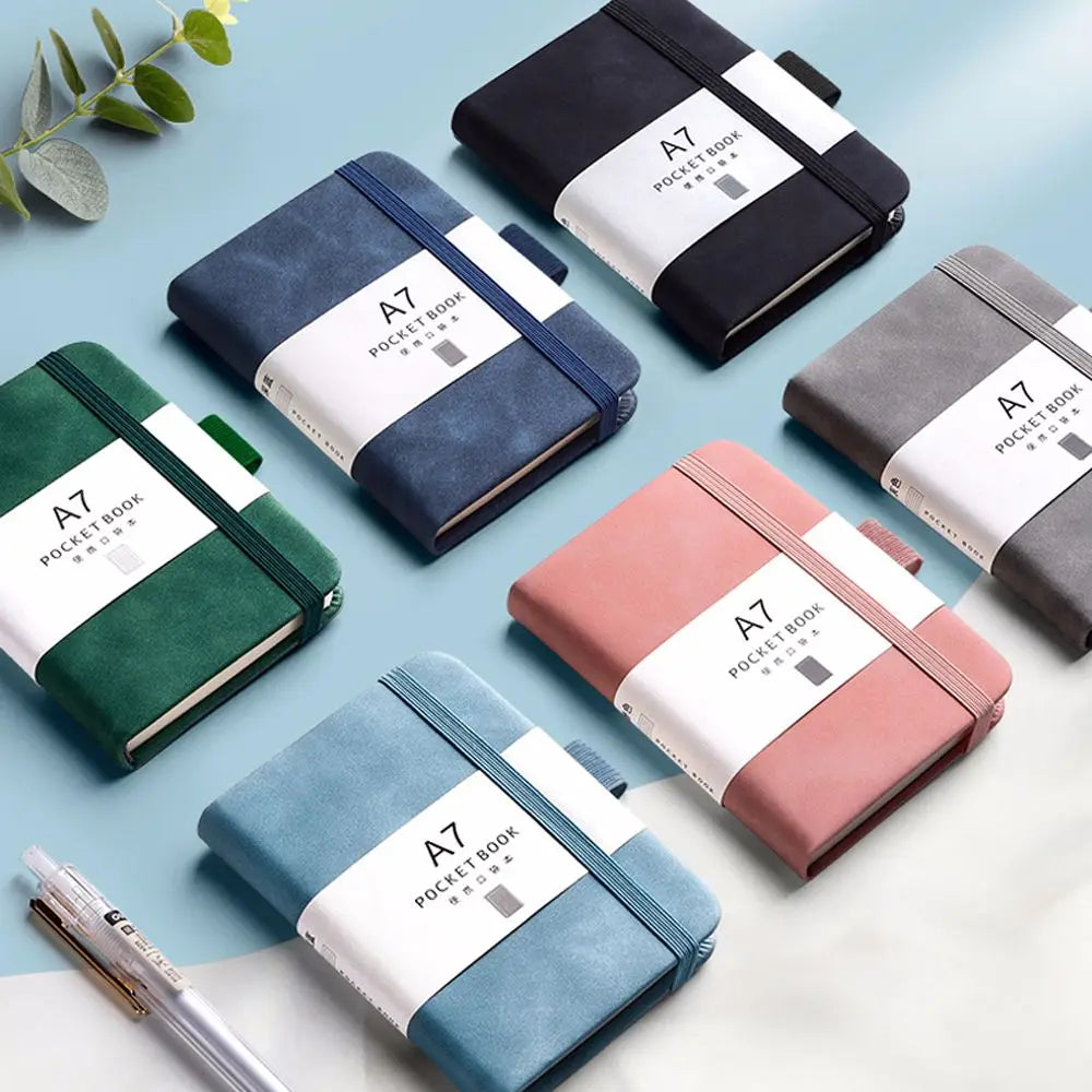 A6 A7 Mini Notebook Portable Pocket Notepad Memo Diary Planner Agenda Organizer Sketchbook Office School Stationery 96sheet
