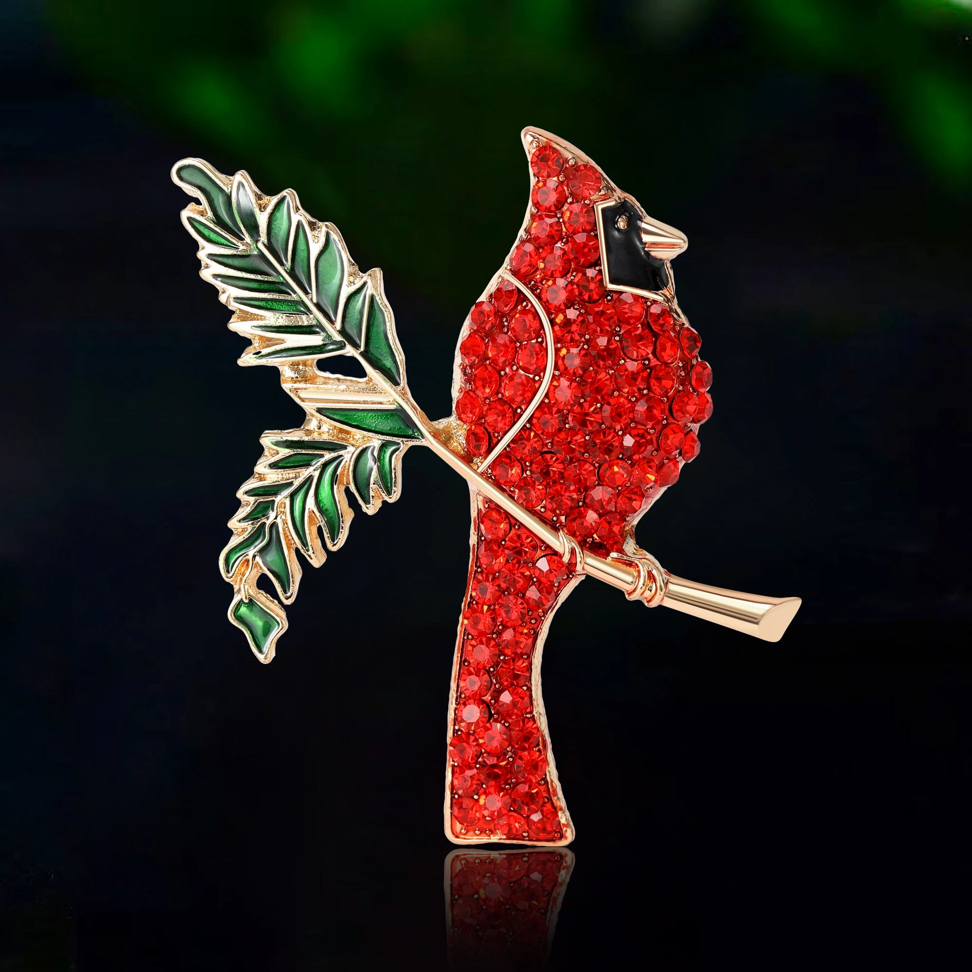 Cardinal Enamel brooch Pin