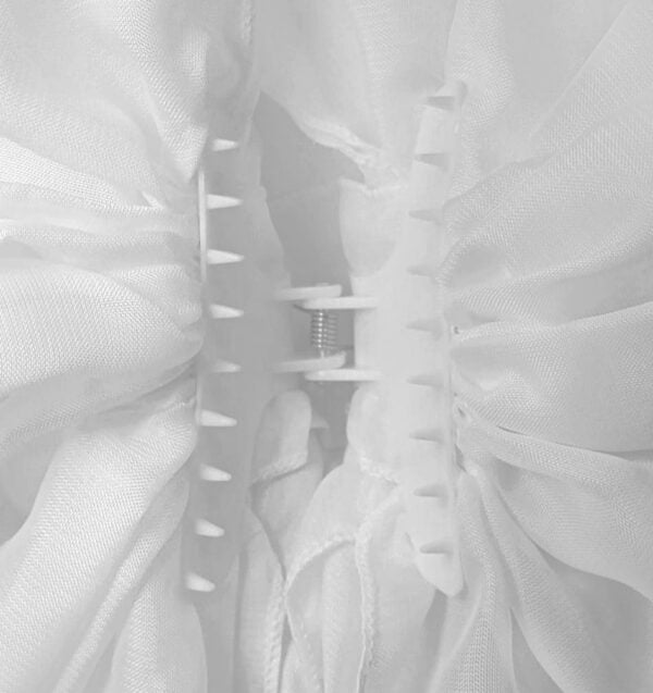 White Chiffon Hair Butterfly Clip