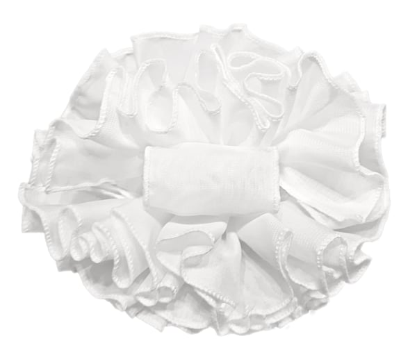 White Chiffon Hair Butterfly Clip
