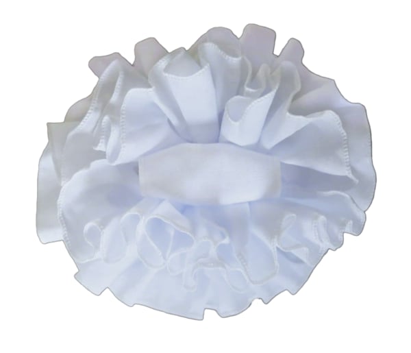 White Cotton Butterfly Hair Clip