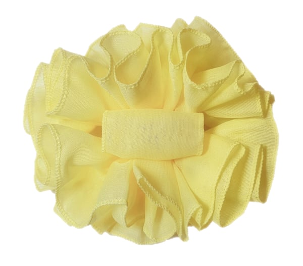 Yellow Chiffon Butterfly Hair Clip