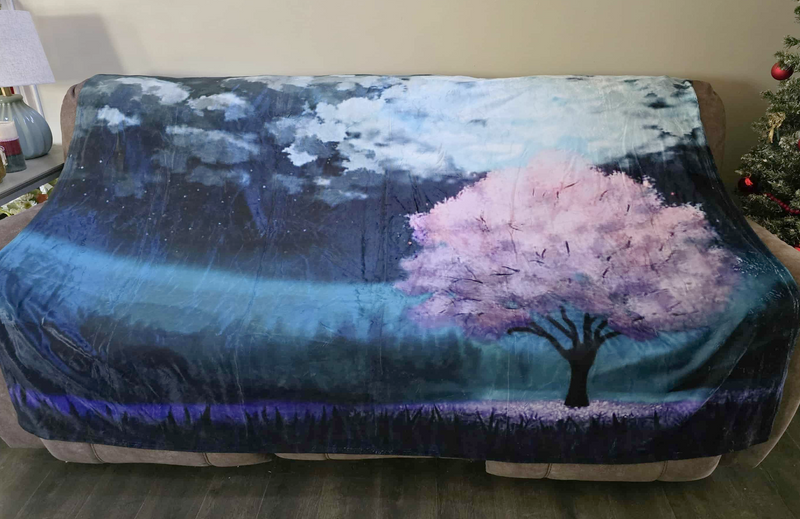 Visions of Night Throw Blanket