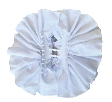 White Cotton Butterfly Hair Clip
